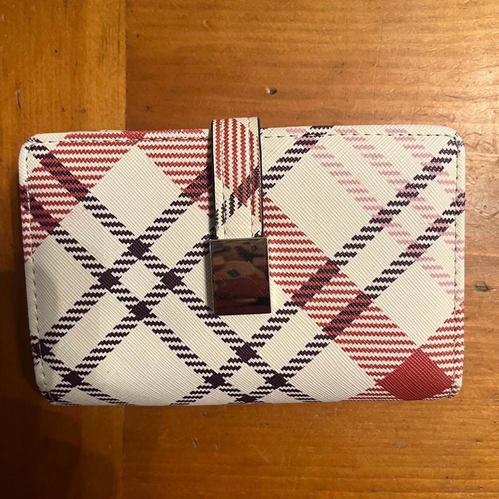 Wallet with Safekeeper RFID Blocking Faux Burberry print Brand new without tag